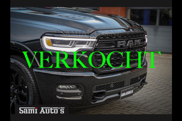 Dodge Ram 1500 LIMITED NIGHT H.O 540PK 706 Nm 2025 | XB9 | MASSAGE | BOM VOL | CREW CAB | DUBBELE CABINE | GRIJSKENTEKEN | €99950,- EXCL BTW | VOORRAAD 2259 - 9038