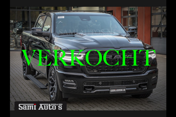 Dodge Ram 1500 LIMITED NIGHT H.O 540PK 706 Nm 2025 | XB9 | MASSAGE | BOM VOL | CREW CAB | DUBBELE CABINE | GRIJSKENTEKEN | €99950,- EXCL BTW | VOORRAAD 2259 - 9038