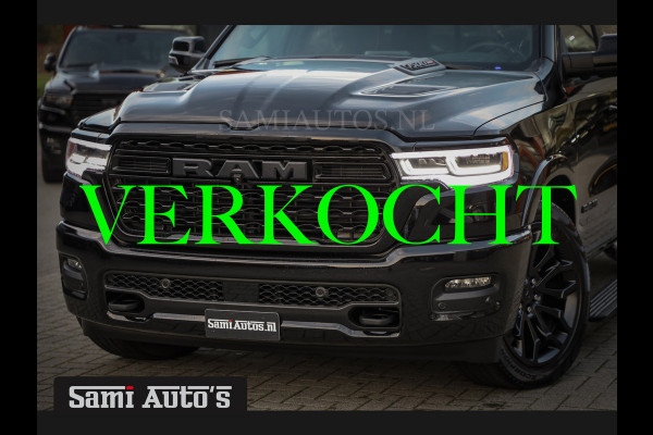 Dodge Ram 1500 LIMITED NIGHT H.O 540PK 706 Nm 2025 | XB9 | MASSAGE | BOM VOL | CREW CAB | DUBBELE CABINE | GRIJSKENTEKEN | €99950,- EXCL BTW | VOORRAAD 2259 - 9038