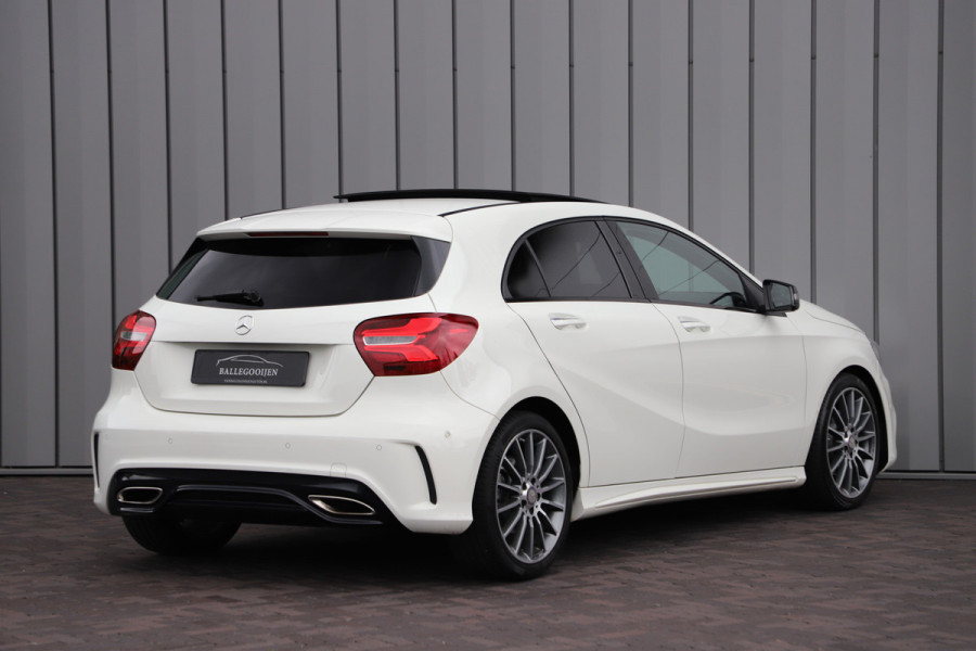 Mercedes-Benz A-Klasse 180 AMG Aut7 122PK | Pano | Sfeerverlichting | Keyles-go | Harman/kardon | Clima | Leder | Stoelverw. | Led | 2017.