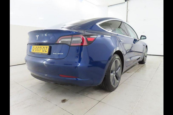 Tesla Model 3 Long Range AWD 75 kWh 346 pk | Leder | Panorama dak | Camera | PDC VA | Navigatie | Stoelverwarming |LED 18"LM Velgen