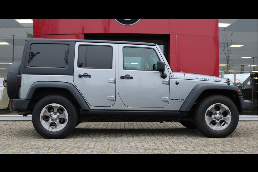 Jeep Wrangler 2.8 CRD Rubicon Grijs Kenteken! | Trekhaak Afneembaar | Navigatie | Airco | Stoelverwarming