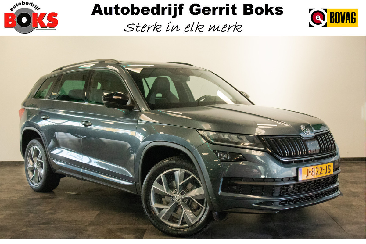 Škoda Kodiaq 1.5 TSI Sportline Business 7pers. Pano schuifdak Virtual cockpit Navigatie 19 inch LMV Canton audio 2 Jaar garantie mogelijk* ( vraag naar de voorwaarde)