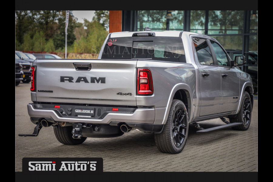 Dodge Ram 2025 NIGHT PREMIUM | BOM VOL + 14.4 INCH SCHERM BOM VOL | LUCHTVERING | HUD | HURRICAN 420PK 636 Nm TWIN TURBO | PRIJS MET LPG E DUBBELE CABINE | PICK UP | 5 PERSOONS | DC | GRIJSKENTEKEN | VOORRAAD NR 2215 - 4984