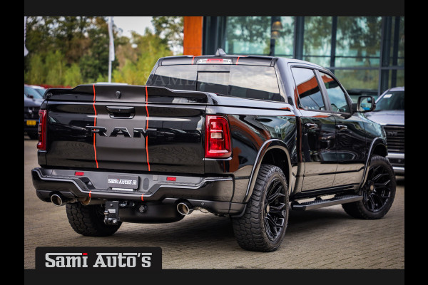 Dodge Ram PREMIUM NIGHT EDITION | MAY 2025 BOM VOL + 14.4 INCH SCHERM BOM VOL | LUCHTVERING | HUD | HURRICAN 420PK 636 Nm TWIN TURBO | PRI DUBBELE CABINE | PICK UP | 5 PERSOONS | DC | GRIJSKENTEKEN | VOORRAAD NR 2232 - 3424