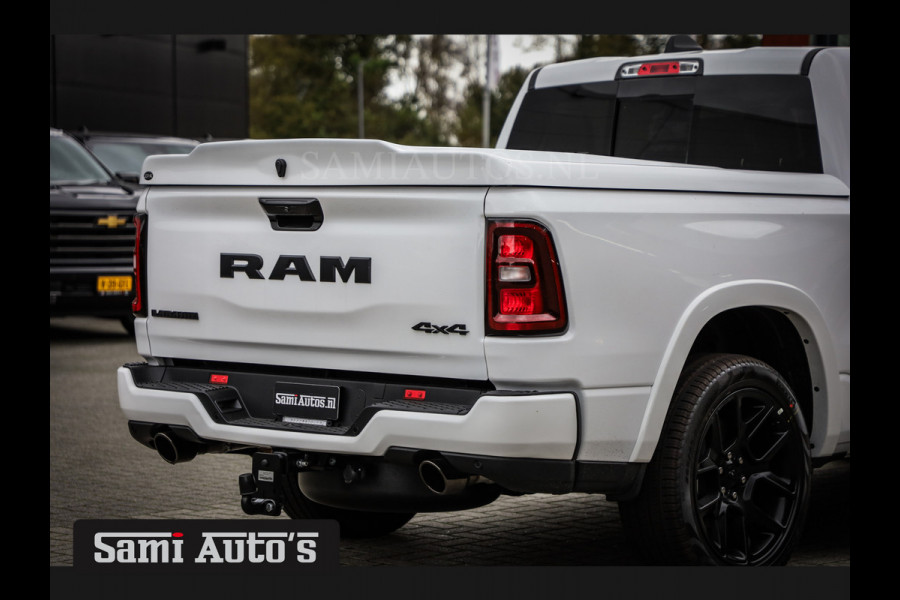 Dodge Ram PREMIUM NIGHT 2025 | BOM VOL + 14.4 INCH SCHERM BOM VOL | LUCHTVERING | HUD | HURRICAN 420PK 636 Nm TWIN TURBO | PRIJS MET LPG E DUBBELE CABINE | PICK UP | 5 PERSOONS | DC | GRIJSKENTEKEN | PW7 BRIGHT WHITE | VOORRAAD NR 2230 - 8765