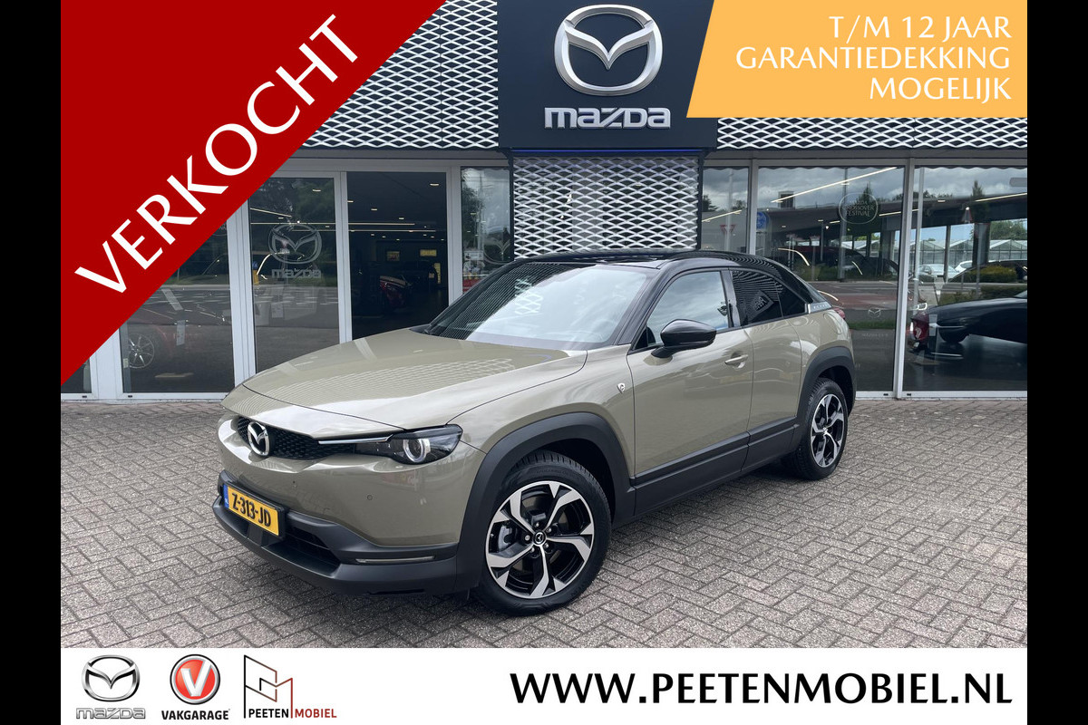 Mazda MX-30 e-SkyActiv R-EV 170 Makoto + Premium Pakket | VAKANTIEVOORDEEL! | NIEUWSTAAT | BTW AUTO | BOSE |