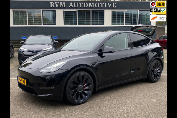 Tesla Model Y Performance AWD 75 kWh | ORIG. NL. NAP KM. | 1E EIGENAAR | * 38.759 EX BTW * | RESTERENDE TESLA GARANTIE T/M  5-2026!