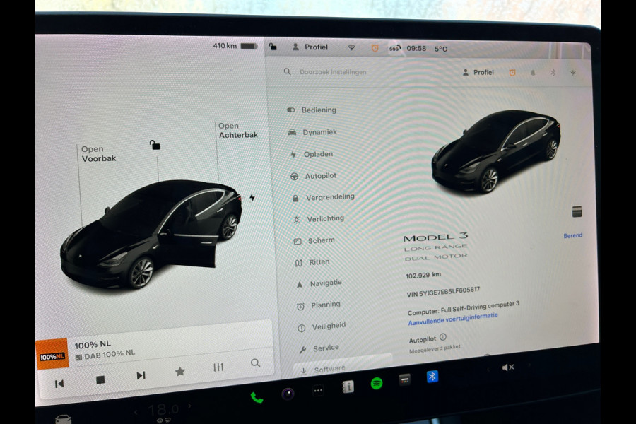 Tesla Model 3 Long Range AWD 75 kWh 92% SOH Trekhaak (1.000kg) FSD 3