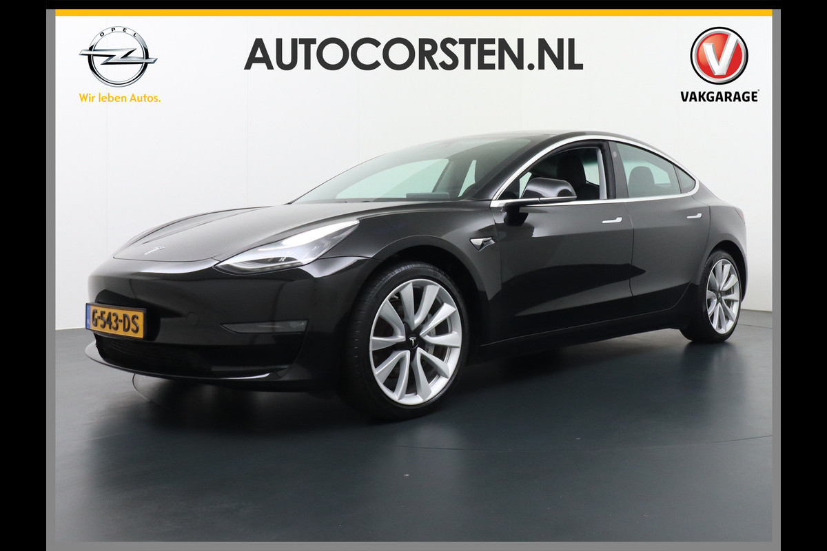 Tesla Model 3 Long Range 75 kWh 19" 463PK FSD-vb. Premium-Audio 4WD AutoPilot Pano.dak Camera Leer Adaptive-Cruise+Stop&Go  PDC-A+Voor Wifi Ec Veel grip door AWD vierwielaandrijving.  Origineel Nederlandse auto ! 1e Eigenaar grootste accu ! tot 16,5 kwh thuis laden, 120kw/h snelladen per uur ! Zeer Compleet 61.000 nieuw