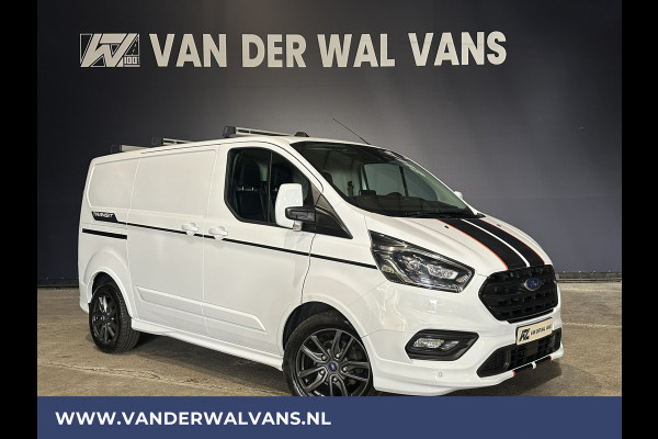 Ford Transit Custom 2.0 TDCI 185pk L1H1 SPORT Euro6 Airco | Camera | Navigatie | XENON | Android Auto | Cruisecontrol LED, LM velgen, Trekhaak, Stoelverwarming, Verwarmde voorruit, Parkeersensoren, Leder, Bijrijdersbank