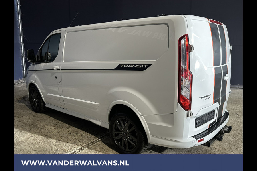 Ford Transit Custom 2.0 TDCI 185pk L1H1 SPORT Euro6 Airco | Camera | Navigatie | XENON | Android Auto | Cruisecontrol LED, LM velgen, Trekhaak, Stoelverwarming, Verwarmde voorruit, Parkeersensoren, Leder, Bijrijdersbank