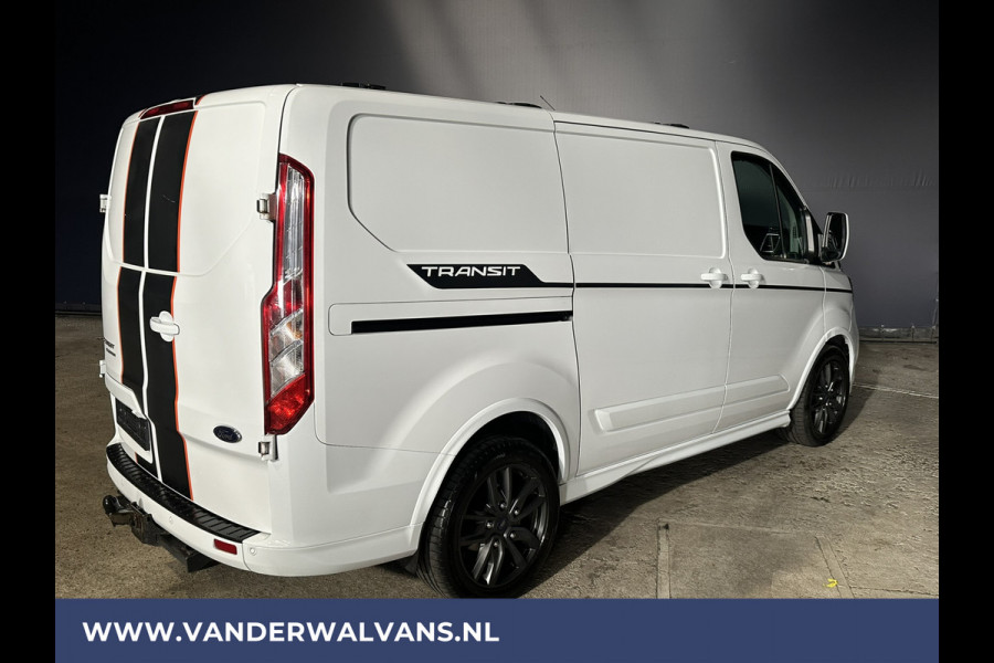 Ford Transit Custom 2.0 TDCI 185pk L1H1 SPORT Euro6 Airco | Camera | Navigatie | XENON | Android Auto | Cruisecontrol LED, LM velgen, Trekhaak, Stoelverwarming, Verwarmde voorruit, Parkeersensoren, Leder, Bijrijdersbank