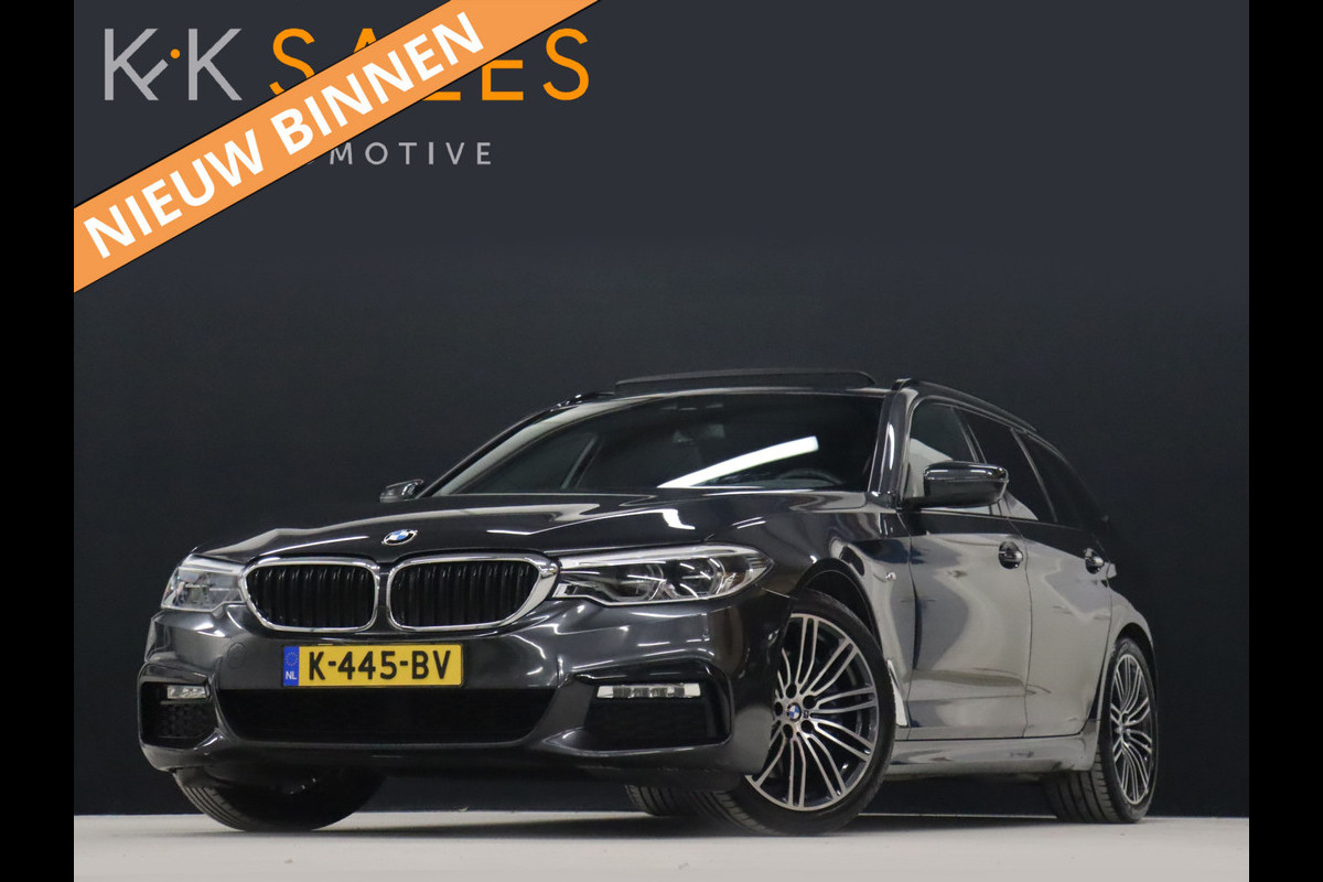 BMW 5 Serie Touring 530i M Sport [SCHUIFKANTELDAK, HEAD-UP, CAMERA, DIGITAL DASH, SFEERVERLICHT, STOELVENTILATIE, ELEK. STOELEN, VOL LEDER, NIEUWSTAAT]