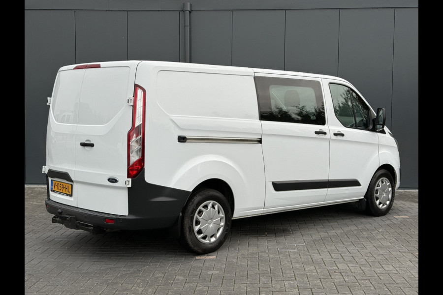 Ford Transit Custom 2.0 TDCI 131 PK EURO 6 / L2H1 / 1e EIG. / DUBBELE CABINE / 2.8 TONS TREKHAAK / AIRCO / DUBBEL CABINE