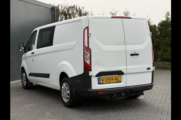 Ford Transit Custom 2.0 TDCI 131 PK EURO 6 / L2H1 / 1e EIG. / DUBBELE CABINE / 2.8 TONS TREKHAAK / AIRCO / DUBBEL CABINE