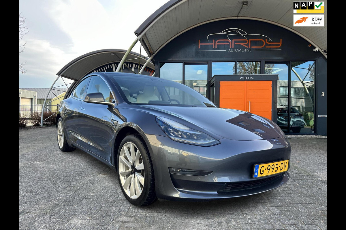 Tesla Model 3 Long Range AWD 75 kWh 86% SOH Trekhaak (1.000kg) Wit Leer FSD