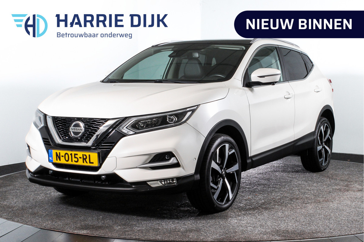 Nissan QASHQAI 1.3 DIG-T 160 PK Tekna - Automaat | Pano | Cruise | Stoelverwarming | 360 Camera | PDC | NAV + App.Connect | Auto.Airco | LM 19" |