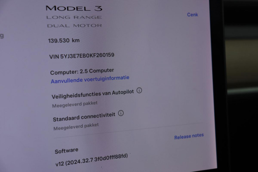 Tesla Model 3 Long Range AWD 75 kWh | Panoramadak | Leder | Stoelverwarming | Full LED | Camera | Navigatie