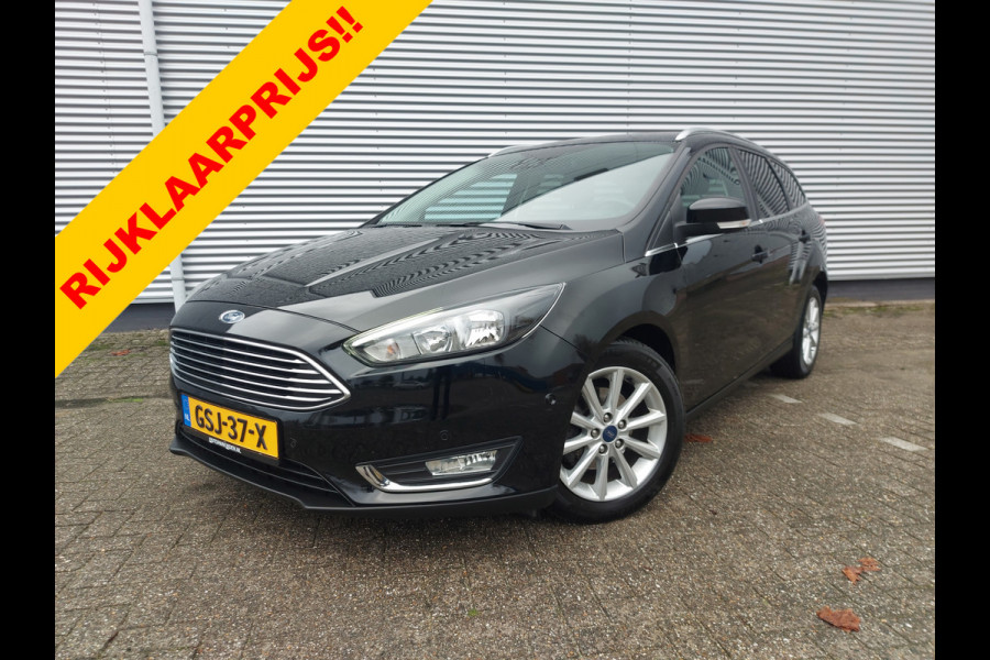 Ford FOCUS Wagon 1.0 Titanium, airco,cruise,navigatie/achteruitrijcamera,stoel/stuurverwarming,parkeersensoren,