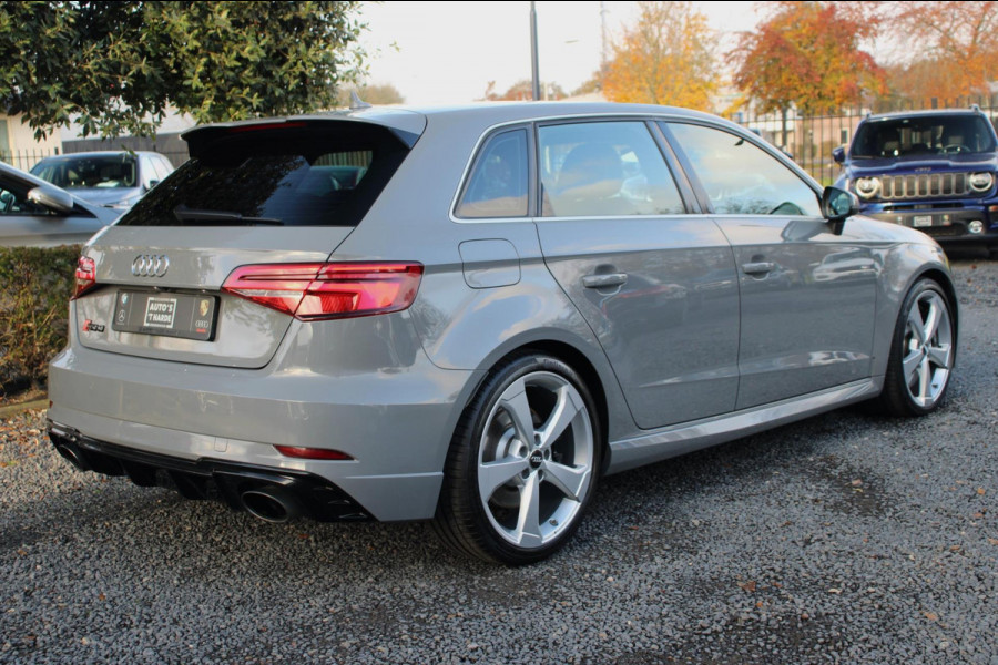 Audi RS 3 SPORTBACK 2.5 TFSI Quattro 400 PK Nardo Grey Dealer o.h Keyless Camera Leder PDC 19''