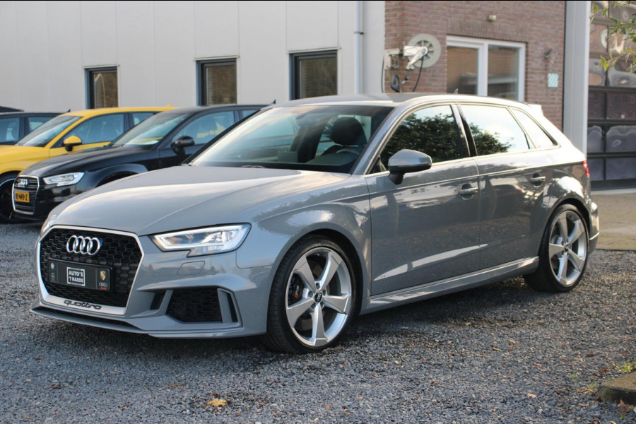 Audi RS 3 SPORTBACK 2.5 TFSI Quattro 400 PK Nardo Grey Dealer o.h Keyless Camera Leder PDC 19''