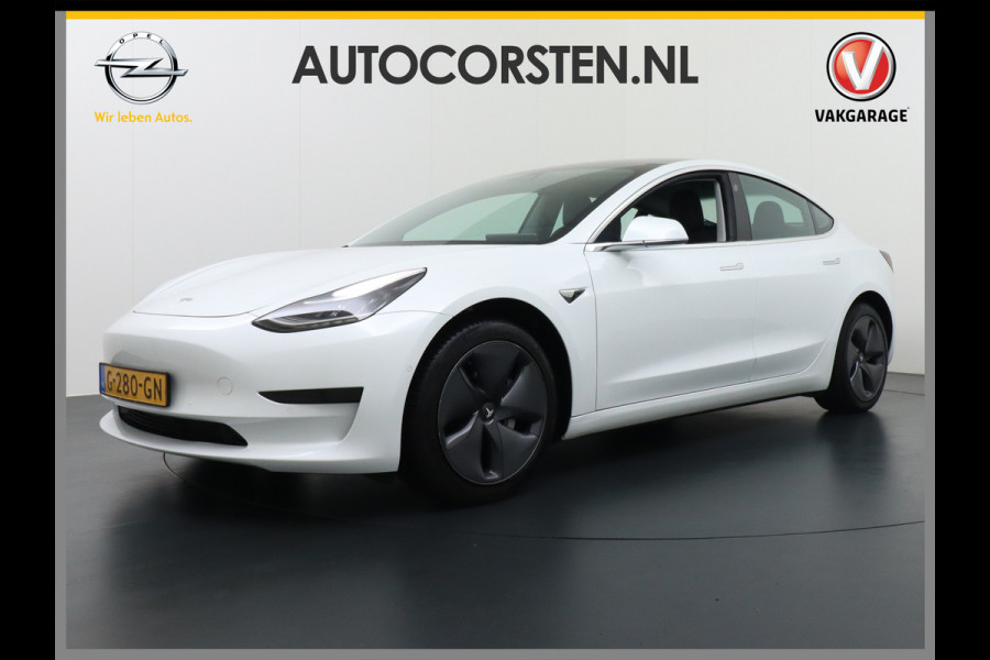 Tesla Model 3 SR+60kWh 325PK AutoPilot FSD.vb Premium-Luidsprekers Leer PanoDak Adaptive cruise 18" Camera's Elektr.-Stuur+Stoelen+Spiegels+Ge Ecc Navigatiesysteem full map LED-a+v Comfortstoel(en) ACC Dual-ECC DAB Voorverwarmen interieur via App Keyless via Telefoonsleutel One-Pedal-Drive