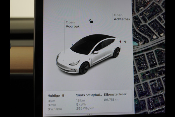 Tesla Model 3 SR+60kWh 325PK AutoPilot FSD.vb Premium-Luidsprekers Leer PanoDak Adaptive cruise 18" Camera's Elektr.-Stuur+Stoelen+Spiegels+Ge Ecc Navigatiesysteem full map LED-a+v Comfortstoel(en) ACC Dual-ECC DAB Voorverwarmen interieur via App Keyless via Telefoonsleutel One-Pedal-Drive