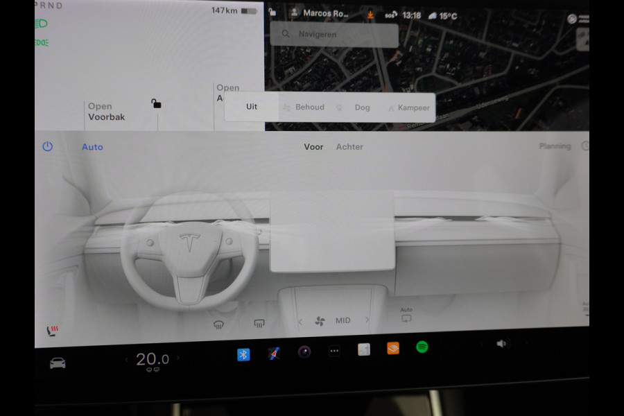 Tesla Model 3 SR+60kWh 325PK AutoPilot FSD.vb Premium-Luidsprekers Leer PanoDak Adaptive cruise 18" Camera's Elektr.-Stuur+Stoelen+Spiegels+Ge Ecc Navigatiesysteem full map LED-a+v Comfortstoel(en) ACC Dual-ECC DAB Voorverwarmen interieur via App Keyless via Telefoonsleutel One-Pedal-Drive