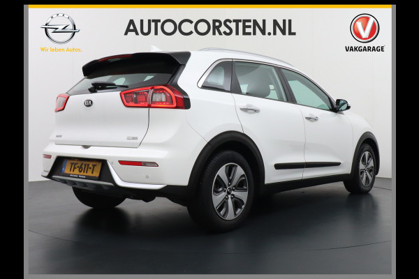 Kia Niro Hybrid AUT.6 DynamicLine Leer Navi Camera Apple Carplay Android Auto Spoorassistent active Keyless Pdc Tel. Usb Ecc Cruise Lane- Decordelen chroom  Glas solar control Voorruit verwarmbaar OPrig. NLse auto