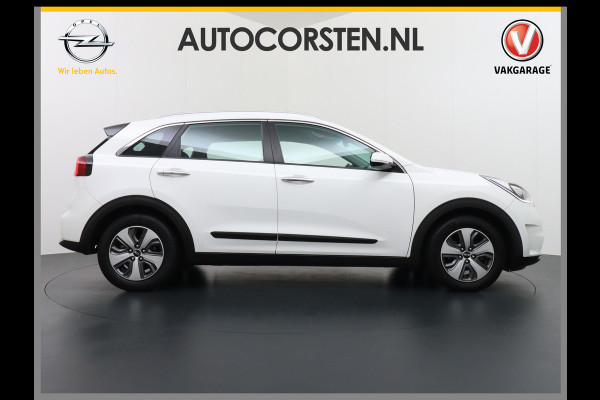 Kia Niro Hybrid AUT.6 DynamicLine Leer Navi Camera Apple Carplay Android Auto Spoorassistent active Keyless Pdc Tel. Usb Ecc Cruise Lane- Decordelen chroom  Glas solar control Voorruit verwarmbaar OPrig. NLse auto