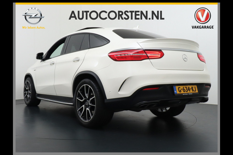 Mercedes-Benz GLE Coupé 450 AMG 4MATIC 368pk AUT-9 Leer 360-Camera (Airmatic+ADS)Luchtvering Panorama Glasdak Park-Assist PDC-a+v Elektr.-SportSt. Treeplanken Connected services A-klep automatisch Adaptief Dempers/ads Bordherkenn. Voetgangersbescherm AWD 4x4 LED-v+a Bots herkenning systeem Achteropkomend verkeer waarschuwing 123.000 nieuw!  3.500KG (!!) Trekvermogen!