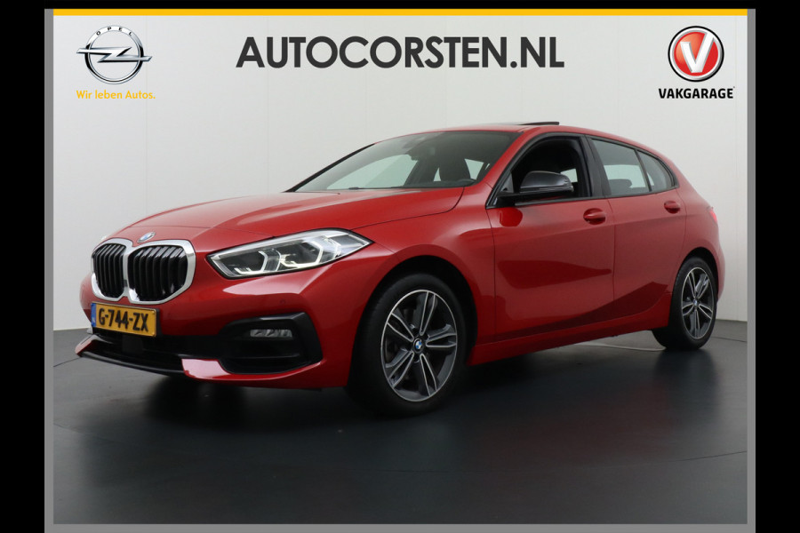 BMW 1-serie 118i AUT.8 Pano-dak Apple Carplay Android Auto PDC-v+a LED Navi-Pro Ecc Live Cockpit Pro Sportstoelen Executive Edition Sportlin Shadow-line 1/2 Leer Zwarte Hemel WiFi-vb. Connected Pack Pro Bluetooth Regen-Lichtsensor Cruise Control Lmv 1ste Eigenaar! Orig.NLse auto.