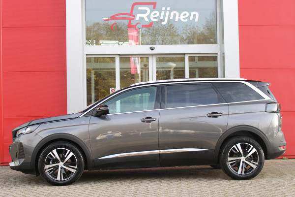 Peugeot 5008 1.2 130PK GT | PANORAMISCH SCHUIF/KANTEL DAK | 360° CAMERA | 7-PERSOONS | NAVIGATIE 10" TOUCHSCREEN | APPLE CARPLAY/ANDROID AUTO | 18" LICHTMETALEN VELGEN | KEYLESS ENTRY/START | CLIMATE CONTROL | ADAPTIVE CRUISE CONTROL | STOEL VERWARMING | ELEKTRISCHE ACHTERKLEP | DODEHOEK BEWAKING |