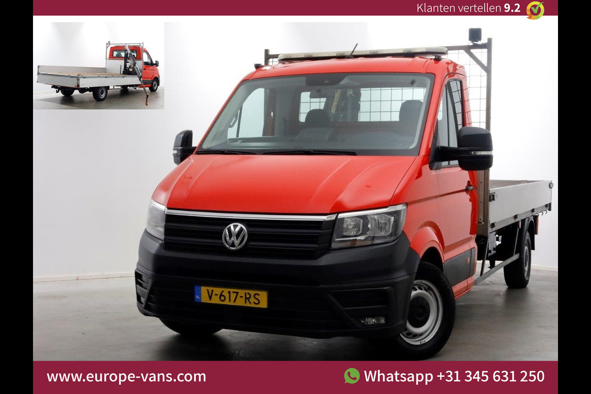 Volkswagen Crafter 35 2.0 TDI 177pk L4 Open laadbak met kraan Trekhaak 3500kg. 08-2018