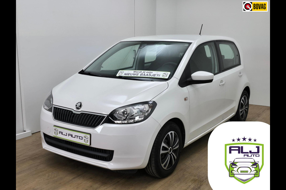 Škoda Citigo Occasion 1.0 zeer zuinig met cruisecontrol | Skoda Citigo tweedehands met bluetooth audio en aux in wit | Bovag | Usb