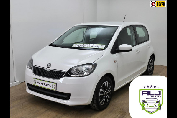 Škoda Citigo Occasion 1.0 zeer zuinig met cruisecontrol | Skoda Citigo tweedehands met bluetooth audio en aux in wit | Bovag | Usb