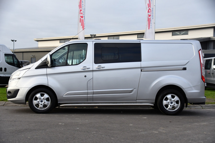 Ford Transit Custom 2.0 TDCI L2H1 Limited DC Camera, Cruise, Sensoren, Automaat, 170PK, Stoelverwarming, 2 x Schuifdeur, UNIEK!