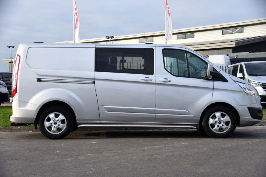 Ford Transit Custom 2.0 TDCI L2H1 Limited DC Camera, Cruise, Sensoren, Automaat, 170PK, Stoelverwarming, 2 x Schuifdeur, UNIEK!