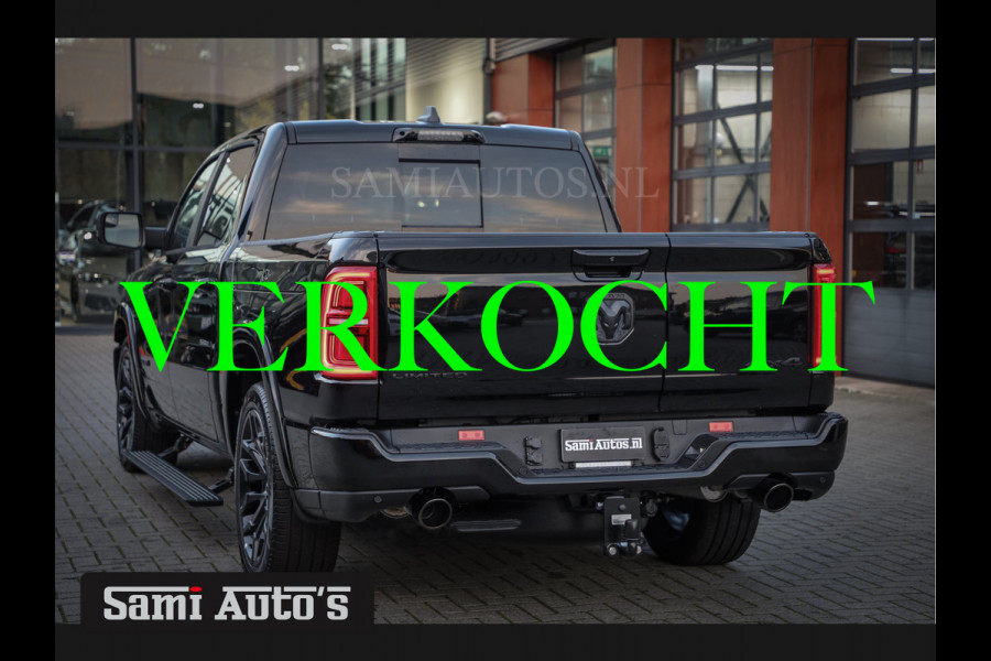 Dodge Ram 1500 LIMITED NIGHT 540PK 706 Nm 2025 | XB9 | MASSAGE | BOM VOL | CREW CAB | DUBBELE CABINE | GRIJSKENTEKEN | €99950,- EXCL BTW | VOORRAAD 2251 - 7725