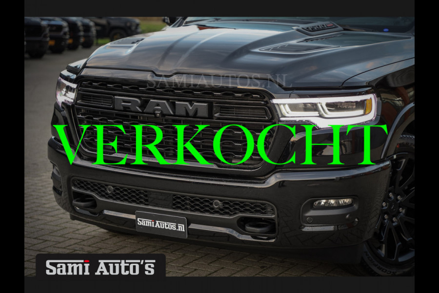 Dodge Ram 1500 LIMITED NIGHT 540PK 706 Nm 2025 | XB9 | MASSAGE | BOM VOL | CREW CAB | DUBBELE CABINE | GRIJSKENTEKEN | €99950,- EXCL BTW | VOORRAAD 2251 - 7725