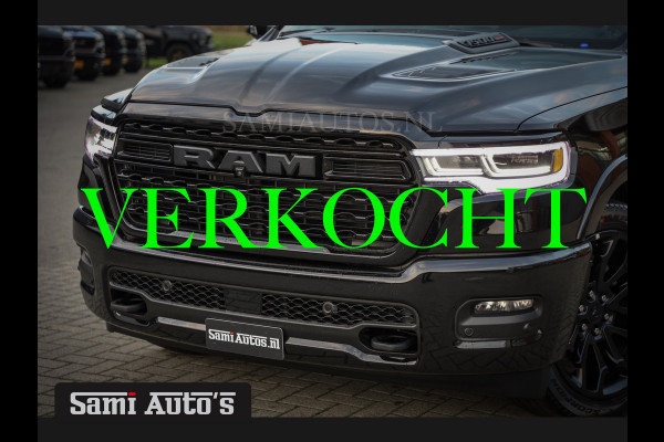 Dodge Ram 1500 LIMITED NIGHT 540PK 706 Nm 2025 | XB9 | MASSAGE | BOM VOL | CREW CAB | DUBBELE CABINE | GRIJSKENTEKEN | €99950,- EXCL BTW | VOORRAAD 2251 - 7725