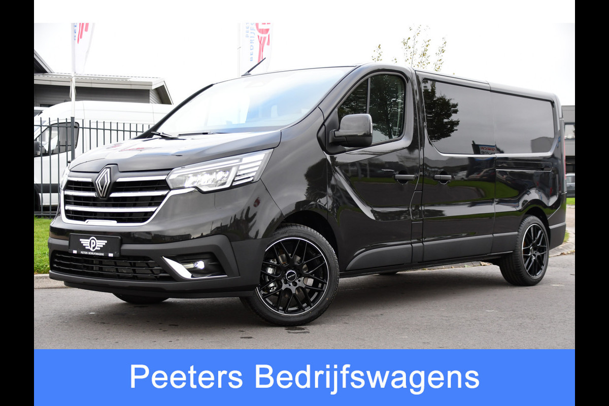 Renault Trafic 2.0 Blue dCi 130 T29 L2H1 DC Black Edition Camera, Cruise, Carplay, LED, Sensoren, 2 x Schuifdeur, Multimedia, Trekhaak, UNIEK!