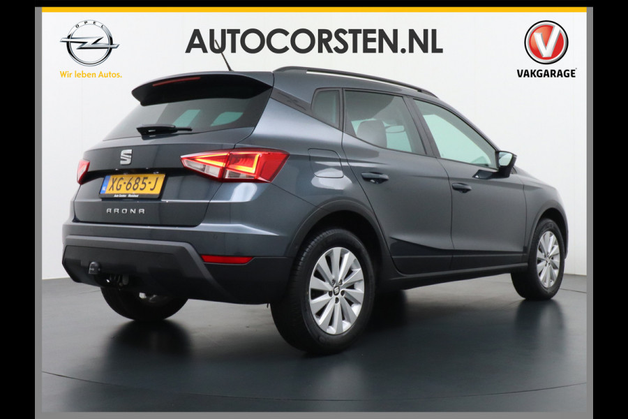 Seat Arona 1.0 TSI Navi LMV 16" ECC Trekhaak Apple Android PDC DAB Cruise Control LED Dagrijverlichting LED Achterlichten Privacy Glass Key Style Business Intense