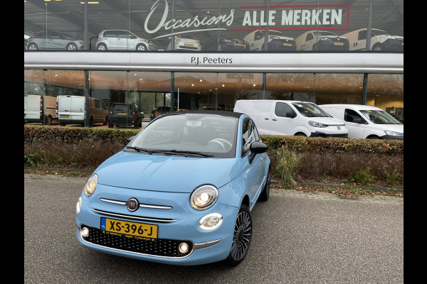 Fiat 500C 1.2 Lounge Cabrio - Airco - elektrisch bedienbare kap - navigatie - parkeersensoren achter - Lederen stuurwiel/bekleding lederen stoelen