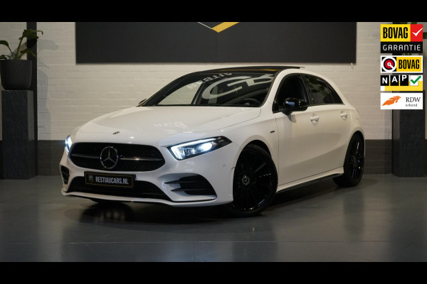 Mercedes-Benz A-Klasse 200 AMG AUTOMAAT Night Pakket-ACC+-ALCANTARA-AMBIANCE-DAB+KEYLESS-NAVI-PANO-MBUX-MULTIBEAM-WINTERPAKKET