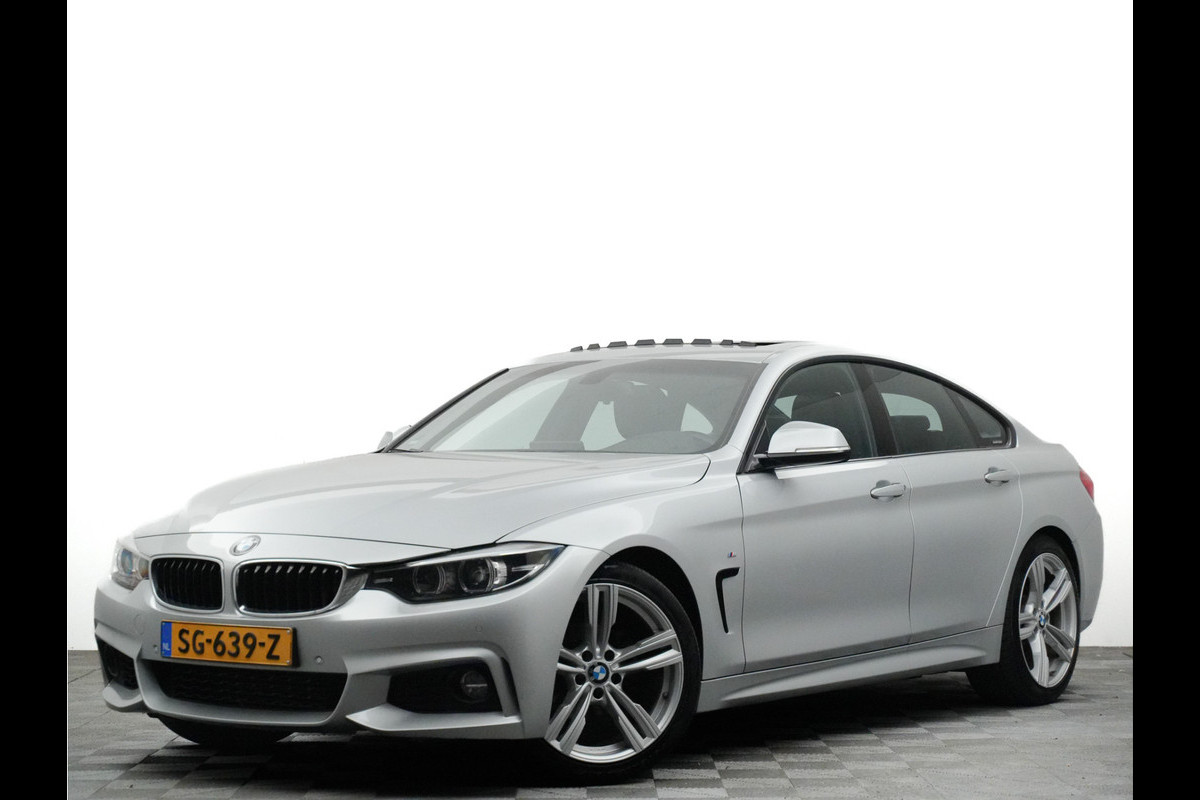 BMW 4 Serie Gran Coupé M-sport Aut8 (leer,panodak,xenon,keyless,stoelverwarming)