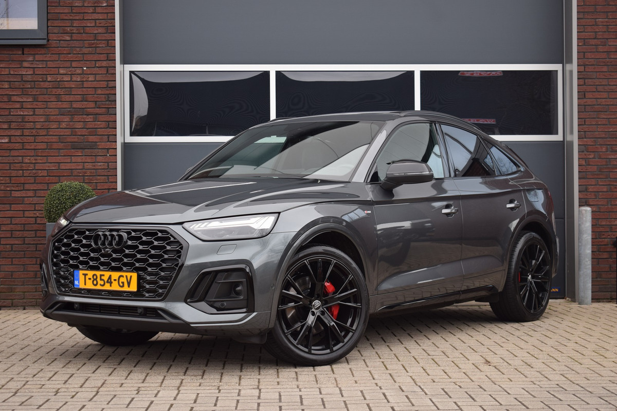 Audi Q5 Sportback 55 TFSI e S edition | Luchtvering | Pano | Trekhaak | B&O | HUD | 21"