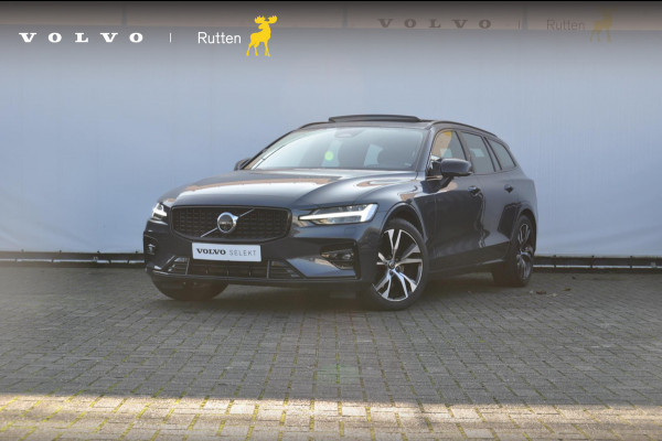 Volvo V60 163pk B3 Ultimate Dark / Adoptieve Cruise control / Pilot Assist / Semi elektrische trekhaak / 360 camera / Apple Carplay/ Panoramisch schuif-kanteldak / Stoel- en stuurwielverwarming/ Elektrisch verstelbare stoelen met geheugen /