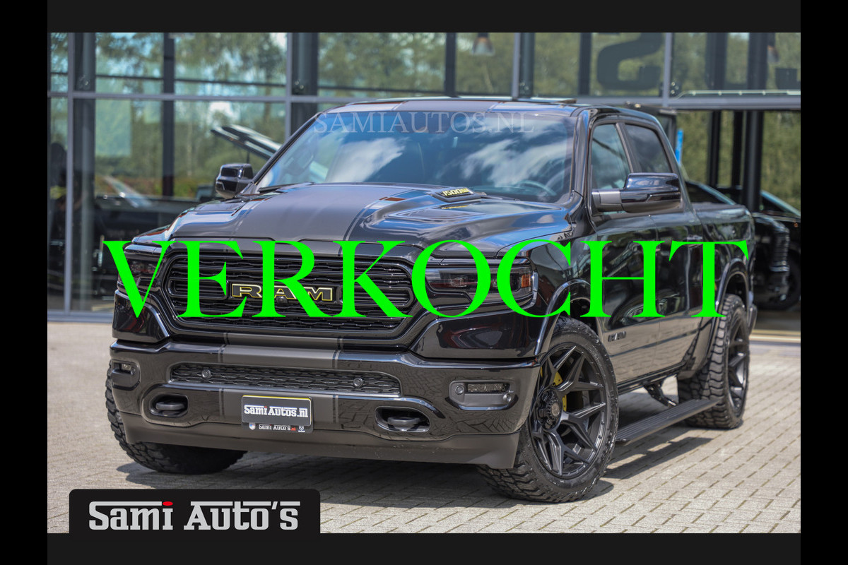 Dodge Ram 1500 LIMITED | LPG | COVER | XB9 | MWK | VIRTUAL | HUD ADG | SER LUCHTVERING | MEEST VOLLE UITVOERING | NIGHT | 5.7 V8 HEMI 402PK | CREW CAB | DUBBELE CABINE | DC | 5 PERSOONS | GRIJSKENTEKEN BEDRIJFS AUTO | VOORRAAD NUMMER 2138 - 3807 | TOP DEAL !! MEEST LUXE SPORT UITVOERING !